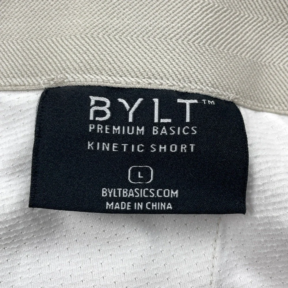 BYLT Mens Kinetic‎ Short Stretch Performance Athletic Golf Large L Gray Heather